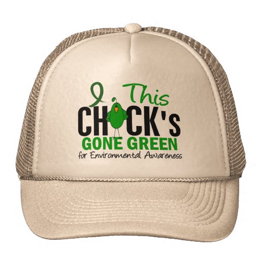 ENVIRONMENTAL Chick Gone Green Mesh Hats