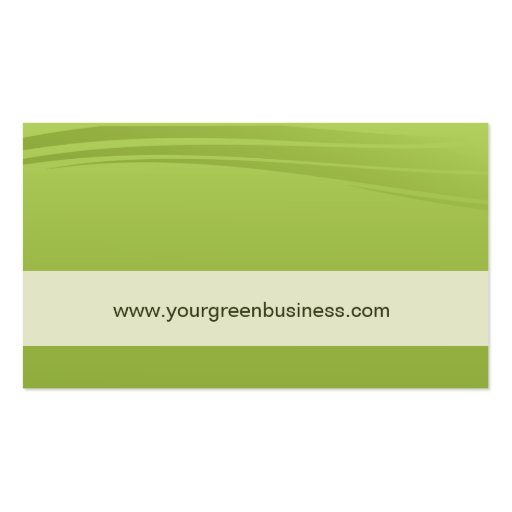 Environmental Company Business Card (back side)