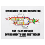 Environmental Genetics Motto DNA Loads Environment flyers