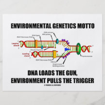 Environmental Genetics Motto DNA Loads Environment Flyers