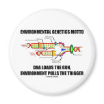 Environmental Genetics Motto DNA Loads Environment Magnets