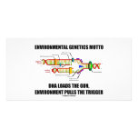 Environmental Genetics Motto DNA Loads Environment photo cards