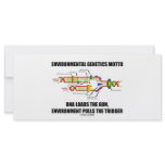 Environmental Genetics Motto DNA Loads Environment Full Color Rack Card