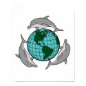 environmental globe and dolphins design posters by doonidesignsanimals environmental globe and dolphins design posters