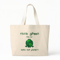 Environmental Green Frog Ladies Beach Tote Bag