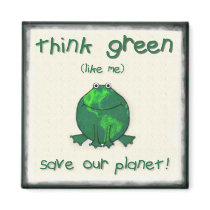 Environmental Green Frog Magnet