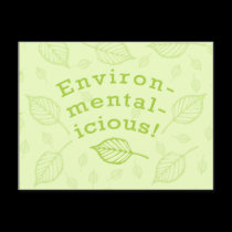 Environmentalicious postcards