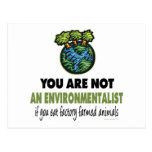 Environmentalist = Vegan, Vegetarian Post Card