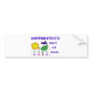 ENVIRONMENTALISTS DON'T EAT MEAT BUMPER STICKERS
