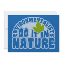 Environmentalists invitation, customize