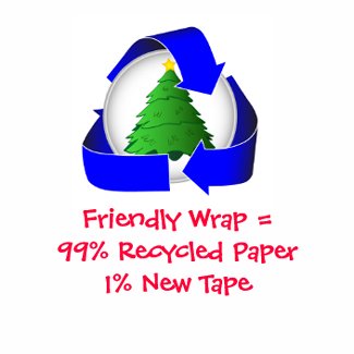 Environmentally Sensitive Gift Wrap sticker