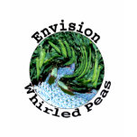 ladies_fitted_babydoll - Envision Whirled Peas.  Promote World Peace with this fun design.: Sizes s,m,l,xl Available colors: white