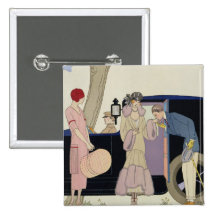 Envy, 1914 (pochoir print) pins