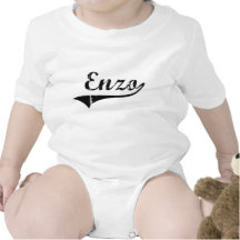 Enzo Classic Style Name Baby Creeper