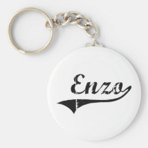 Enzo Classic Style Name Keychain