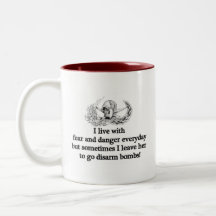 EOD fear and dander scrab Coffee Mugs