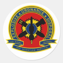 EOD School Round Stickers