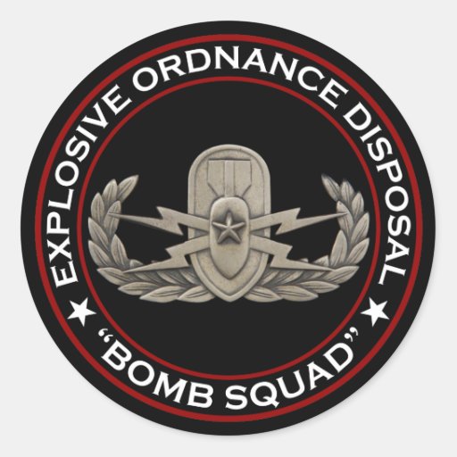 Eod Senior Bomb Squad Classic Round Sticker Zazzle