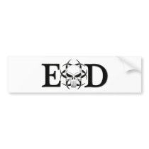 EOD skull Bumper Sticker