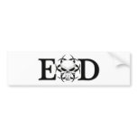 EOD skull Bumper Sticker