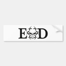 EOD skull Bumper Sticker