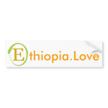 EOR Ethiopia Love Bumper Sticker bumper stickers by ethiopianorphanrelie EOR Ethiopia Love Bumper Sticker bumper stickers