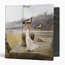 Eowyn on Castle Steps 3 Ring Binders