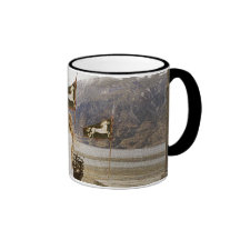 Eowyn on Castle Steps Coffee Mugs