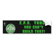 EPA - You Can't Build That Bumper Sticker