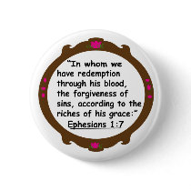 Eph 1:7 round frame button by marcya7 Eph 1:7 round frame button