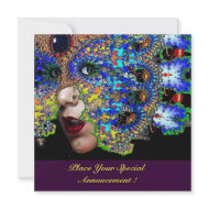EPHEMERAL halloween masquerade ball invitation