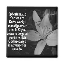 EPHESIANS 2:10 BIBLE SCRIPTURE QUOTE FRIDGE MAGNETS