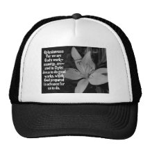 EPHESIANS 2:10 BIBLE SCRIPTURE QUOTE MESH HAT