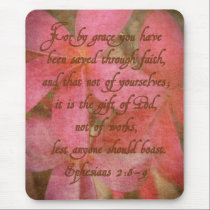 Ephesians 2:8-9 mousepads