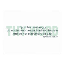 Ephesians 4: 26-27 post cards