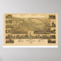 Ephrata, PA Panoramic Map - 1887 Poster
