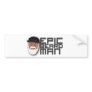 Epic Beard Man Bumper Sticker