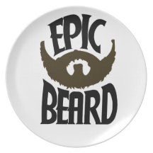 Epic Beard Party Plate