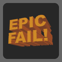 Epic Fail! 3D Stickers stickers