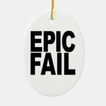 Epic Fail Christmas Tree Ornament