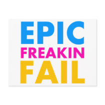 Epic Fail postcards