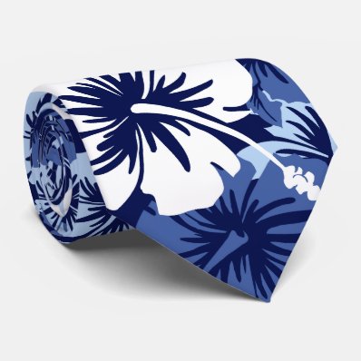 Epic Floral Hibiscus Hawaiian Necktie