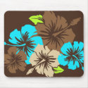 "Epic Hibiscus" in Brown Mousepad by DriveIndustries "Epic Hibiscus" in Brown Mousepad