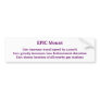 EPIC Mount bumper sticker