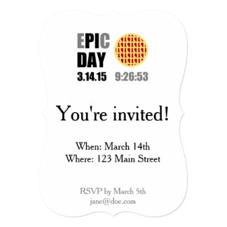 pi day invitation
