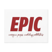 EPIC postcards by FracturedTees EPIC postcards