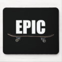 Epic Skating - Epic Skateboard Logo Mousepad by epicskating Epic Skating - Epic Skateboard Logo Mousepad