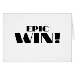 Epic Win! cards