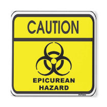 Epicurean Hazard magnets by ZsTees Epicurean Hazard magnets