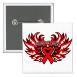Epidermolysis Bullosa Awareness Heart Wings Pins